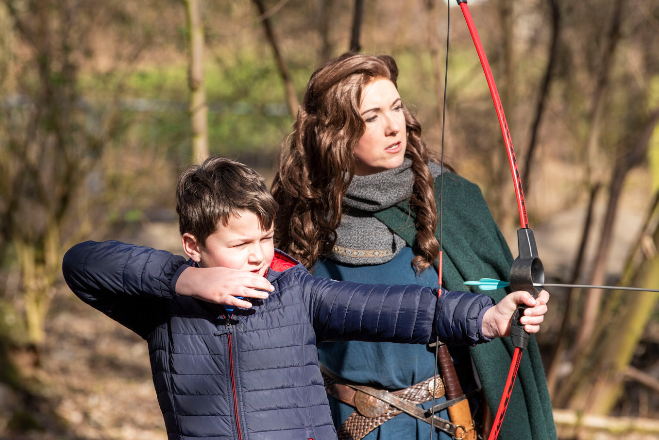 Shewood Image Of Child Shooting Bow With Marion